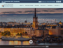 Tablet Screenshot of nordicsharedservices.com